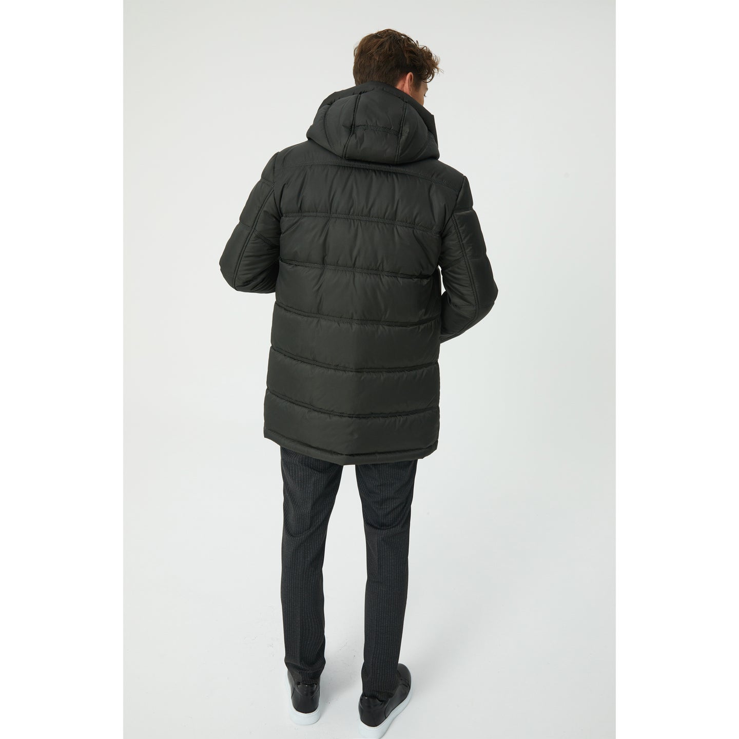 Khaki Camel Wool Fill Parka